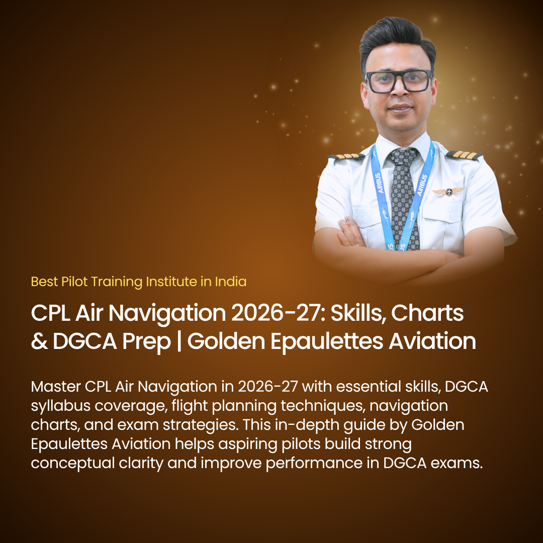 CPL Air Navigation 2026-27: Skills, Charts & DGCA Prep | Golden Epaulettes Aviation